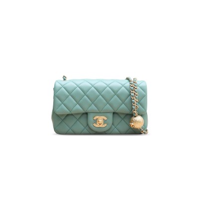 CHANEL CLASSIC MINI FLAP BAG WITH PEARL CRUSH AS1787 (20*13*7cm)